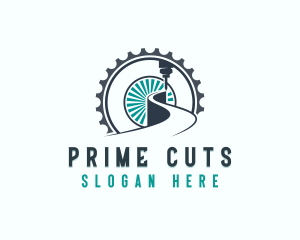 Industrial Laser Cutting Machinery logo design