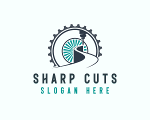 Industrial Laser Cutting Machinery logo design