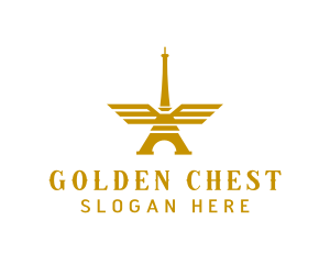 Golden Tower Wings logo design