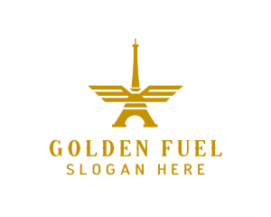 Golden Tower Wings logo design