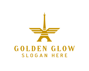 Golden Tower Wings logo design