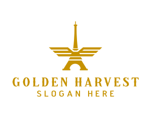 Golden Tower Wings logo design