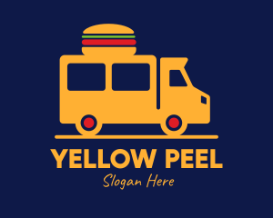 Burger Delivery Van logo design