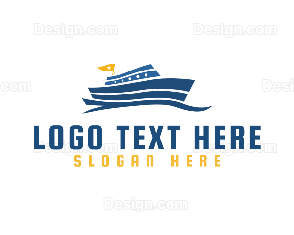 Cruise Ship Maritime Logo