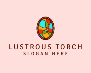 Stained Glass Mirror logo design