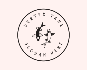 Oriental Koi Fish  logo