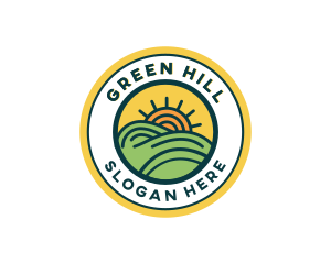 Sun Hill Landscape logo design