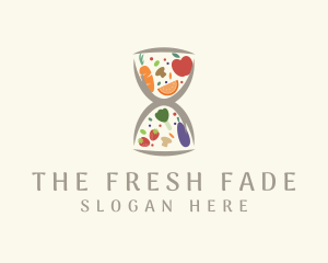 Fresh Food Hourglass logo design