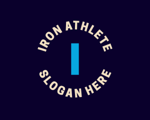 Athlete Gym Minimalist logo design