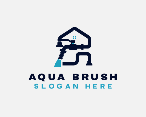 Faucet Plumbing Plumber logo design