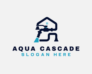 Faucet Plumbing Plumber logo design