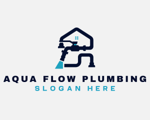 Faucet Plumbing Plumber logo design