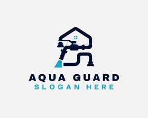 Faucet Plumbing Plumber logo design