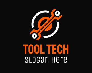 Tech Wrench Tool  logo design