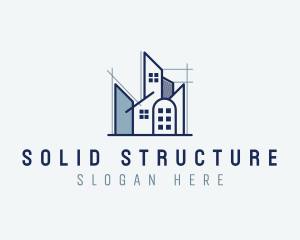 Structure Building Contractor logo design