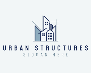 Structure Building Contractor logo design