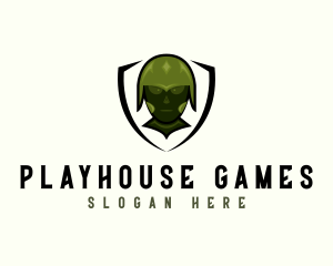 Gaming Soldier Avatar logo design