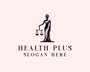 Justice Scale Legal Woman Logo