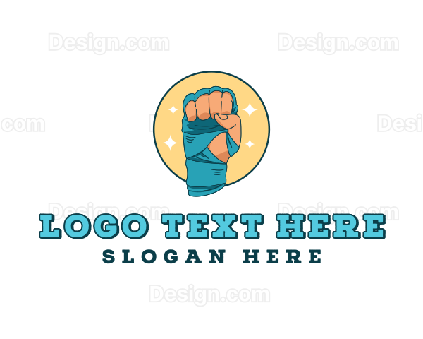 Hand Bandage Boxing Logo