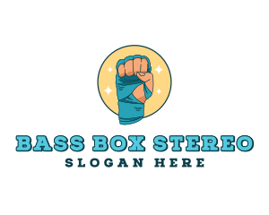 Hand Bandage Boxing logo design