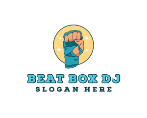 Hand Bandage Boxing logo design