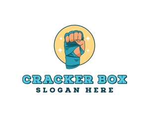 Hand Bandage Boxing logo design