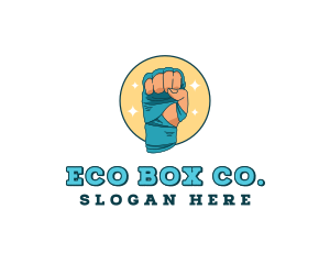 Hand Bandage Boxing logo design