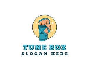 Hand Bandage Boxing logo design