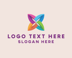 Multicolor Floral Bloom logo