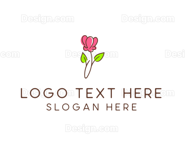 Beauty Product Flower Logo