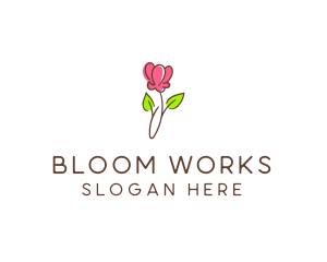 Beauty Product Flower  logo design