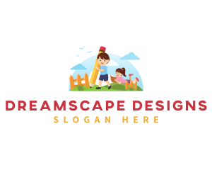 Kids Kindergarten Preschool logo design