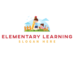 Kids Kindergarten Preschool logo