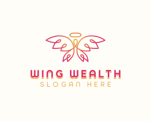 Angelic Holy Wings logo design