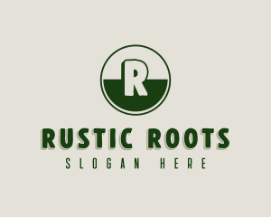 Masculine Rustic Brand logo design