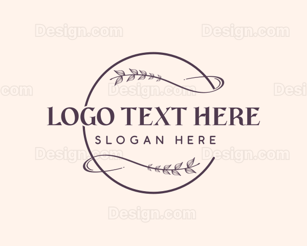 Floral Feminine Wordmark Logo