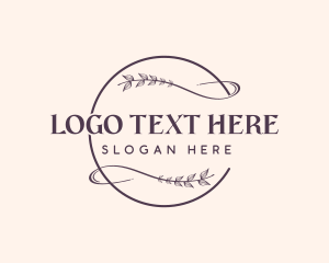 Floral Feminine Wordmark logo