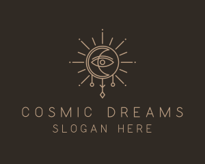 Cosmic Astronomy Eye logo design