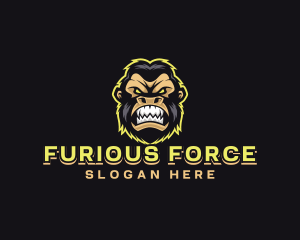 Angry Gaming Gorilla logo design