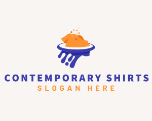 Shirt Printing Paint logo design