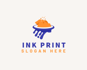 Shirt Printing Paint logo design