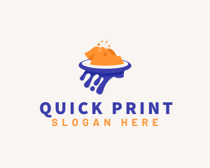 Shirt Printing Paint logo design