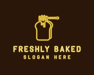 Neon Honey Toast  logo design