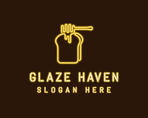 Neon Honey Toast  logo design