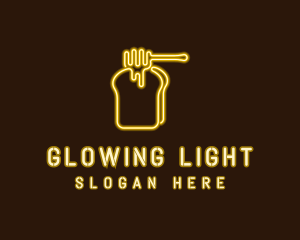 Neon Honey Toast  logo design