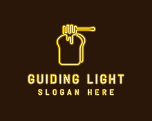 Neon Honey Toast  logo design