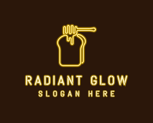 Neon Honey Toast  logo design