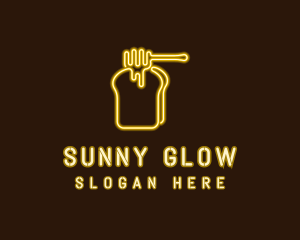 Neon Honey Toast  logo design