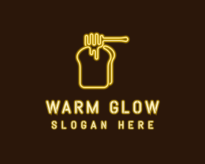 Neon Honey Toast  logo design