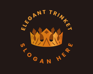 Gold Crown Ornament logo design